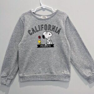 Peanuts Boy's Sweatshirt featuring Snoopy and Woodstock | Boys Size M